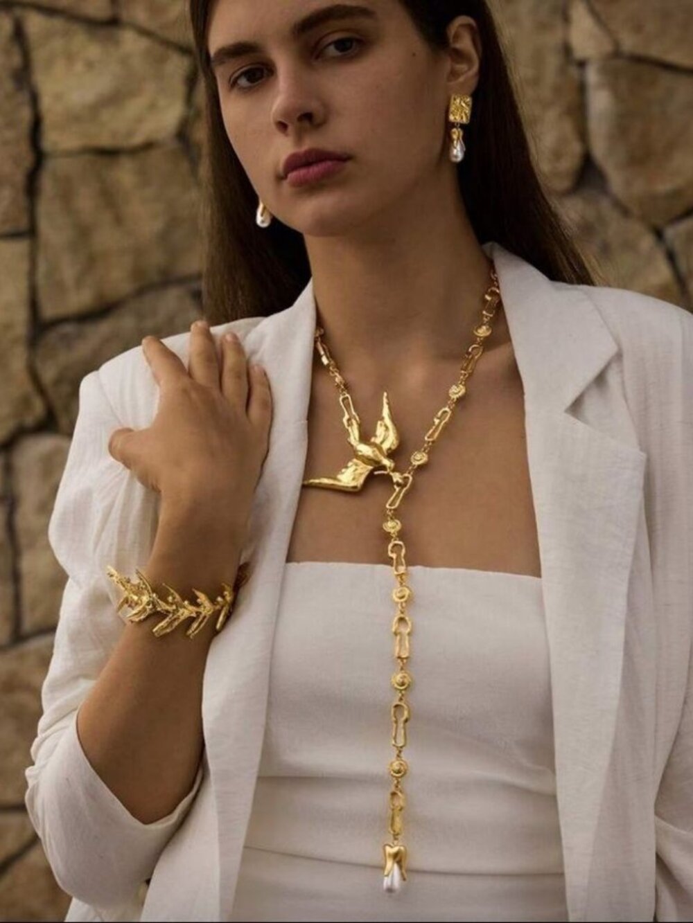 Statement Bird yshape necklace N1250